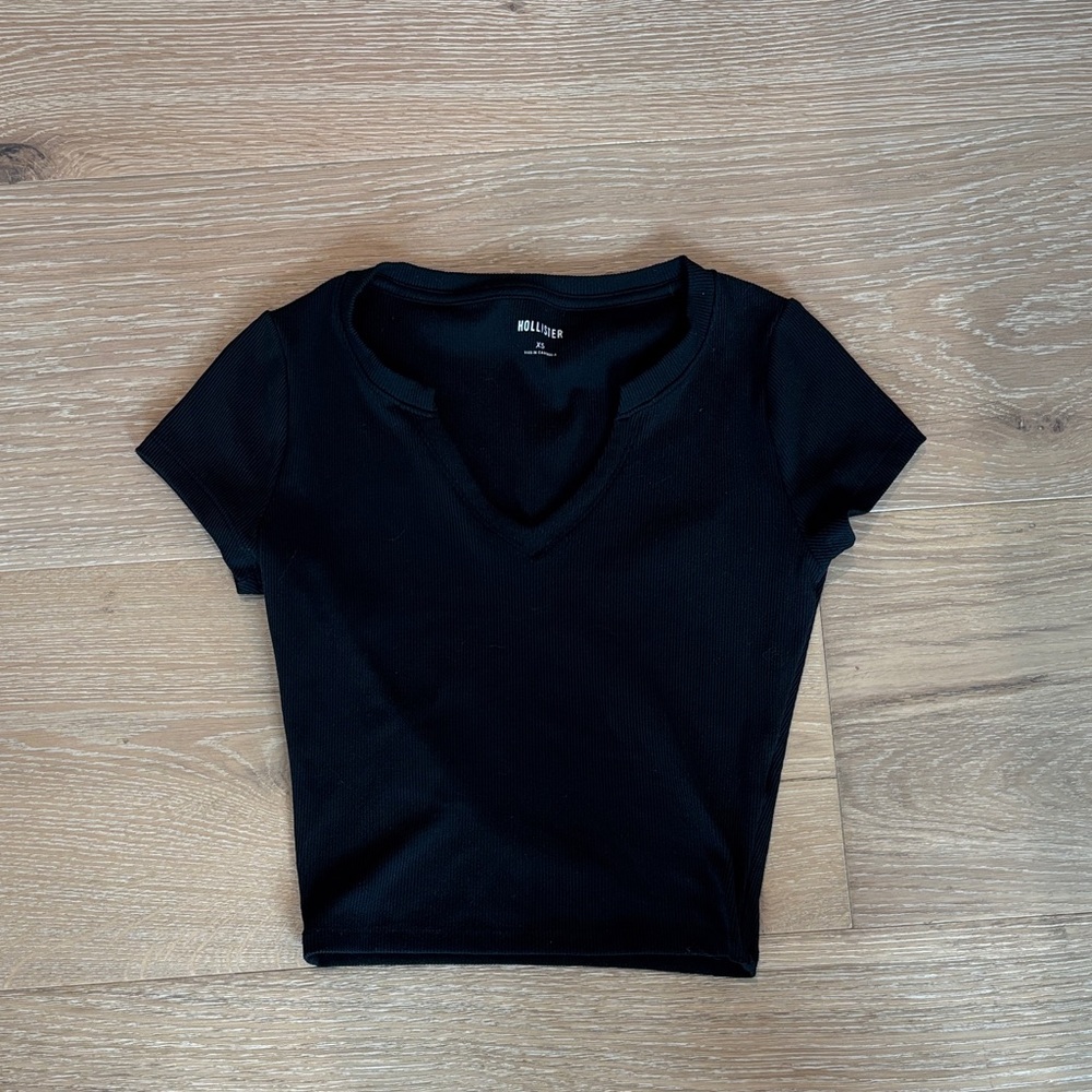 Hollister Black Crop Top